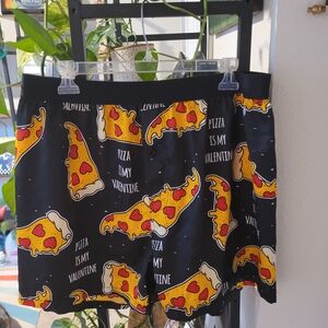 Pizza Print Boxers - Black